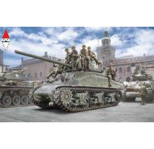 , , , ITALERI 1/35 M4A1 SHERMAN WITH U.S. INFANTRY
