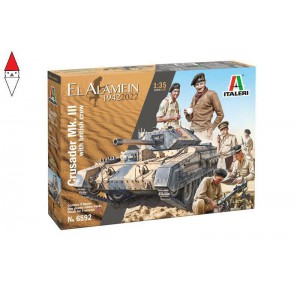 , , , ITALERI 1/35 CRUSADER MK.III WITH BRITISH CREW EL ALAMEIN 1942-2022