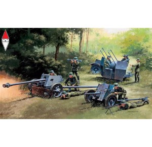, , , ITALERI 1/72 GUNS SET: PAK35 - PAK40 - FLAK38