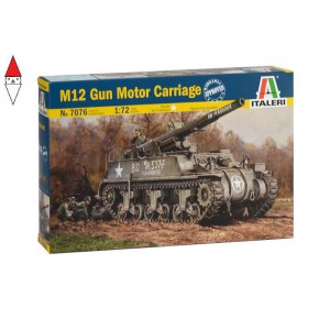 , , , ITALERI 1/72 M12 GUN MOTOR CARRIAGE