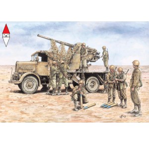 , , , ITALERI 1/72 AUTOCANNONE 3RO WITH 90/53 AA GUN