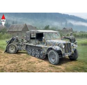 , , , ITALERI 1/35 SD.KFZ. 10 DEMAG D7 WITH 7,5 CM LE. IG 18 AND CREW