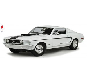 , , , MODELLINO STATICO MAISTO 1/18 FORD MUSTANG GT COBRA JET FB 1968 WHITE