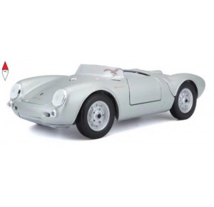 , , , MODELLINO STATICO MAISTO 1/18 PORSCHE 550 A SPYDER SILVER