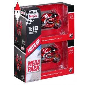 , , , MODELLINO STATICO MAISTO 1/18 GIFT PACK DUCATI LENOVO TEAM 2023