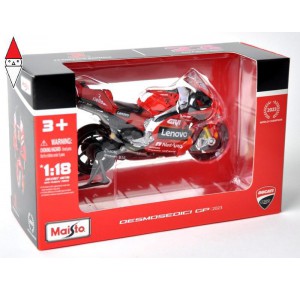 , , , MODELLINO STATICO MAISTO 1/18 DUCATI LENOVO TEAM 2023 BAGNAIA N 1 1/18 BAGNAIA