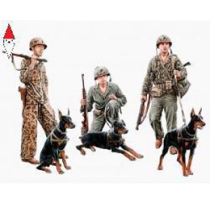 , , , MASTER BOX 1/35 DOGS IN SERVICE IN US MARINE CORPS