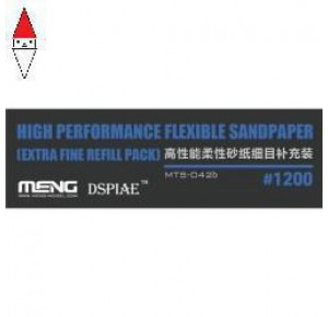 , , , MENG HIGH PERFORMANCE FLEXIBLE SANDPAPER EXTRA FINE REFILL PACK 1200