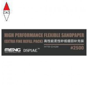 , , , MENG HIGH PERFORMANCE FLEXIBLE SANDPAPER EXTRA FINE REFILL PACK 2500