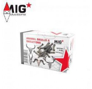 , , , MIG 1/72 ANIMAL SKULLS  AND  SKELETONS