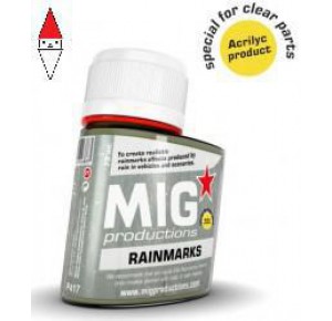 , , , SMALTO MODELLISMO MIG RAINMARKS 75ML