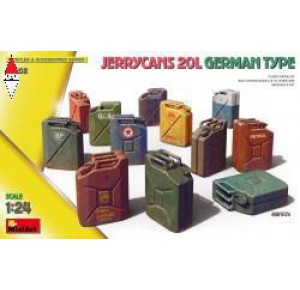 , , , MINI ART 1/24 JERRYCANS 20L GERMAN TYPE