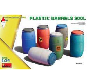 , , , MINI ART 1/24 PLASTIC BARRELS 200L