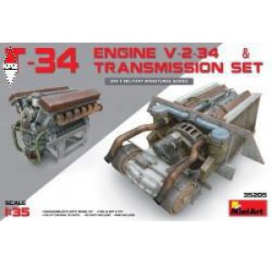 , , , MINI ART 1/35 T-34 ENGINE (V-2-34) AND TRANSMISSION SET