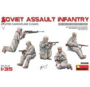 , , , MINI ART 1/35 SOVIET ASSAULT INFANTRY (WINTER CAMOUFLAGE CLOAKS)