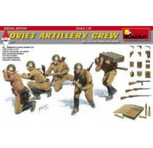 , , , MINI ART 1/35 SOVIET ARTILLERY CREW SPECIAL EDITION