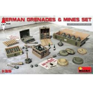 , , , MINI ART 1/35 GERMAN GRENADES  AND  MINES SET