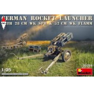 , , , MINI ART 1/35 GERMAN ROCKET LAUNCHER WITH 28CM WK SPR  AND  32CM WK FLAMM