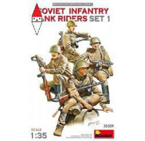 , , , MINI ART 1/35 SOVIET INFANTRY TANK RIDERS SET 1