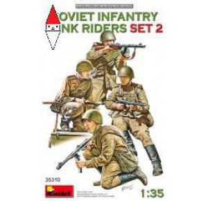 , , , MINI ART 1/35 SOVIET INFANTRY TANK RIDERS SET 2
