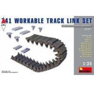 , , , MINI ART 1/35 M-4 T41 WORKABLE TRACK LINK SET