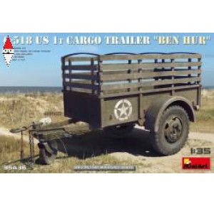 , , , MINI ART 1/35 G-518 US 1T CARGO TRAILER BEN HUR