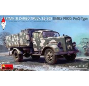 , , , MINI ART 1/35 GERMAN 3T CARGO TRUCK 3,6-36S EARLY PROD. PMQ-TYPE