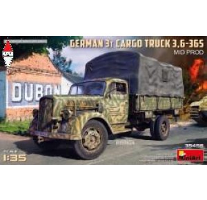 , , , MINI ART 1/35 GERMAN 3T CARGO TRUCK 3,6-36S MID PROD