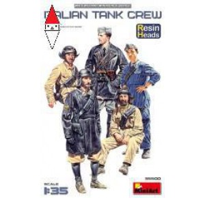 , , , MINI ART 1/35 ITALIAN TANK CREW. RESIN HEADS