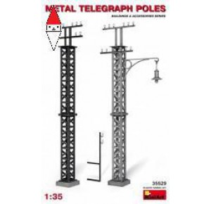 , , , MINI ART 1/35 METAL TELEGRAPH POLES