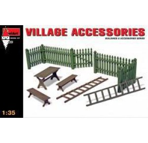 , , , MINI ART 1/35 VILLAGE ACCESSORIES