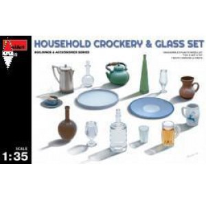 , , , MINI ART 1/35 HOUSEHOLD CROCKERY  AND GLASS SET