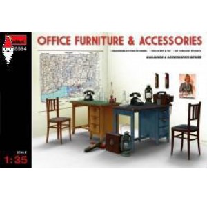 , , , MINI ART 1/35 OFFICE FURNITURE  AND ACCESSORIES