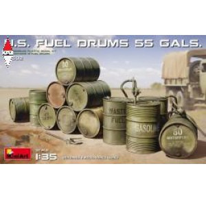 , , , MINI ART 1/35 U.S. FUEL DRUMS (55 GALS.)