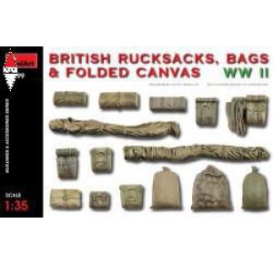 , , , MINI ART 1/35 BRITISH RUCKSACKS BAGS FOLDED CANVAS WW2