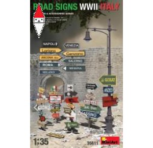 , , , MINI ART 1/35 ROAD SIGNS WWII ITALY