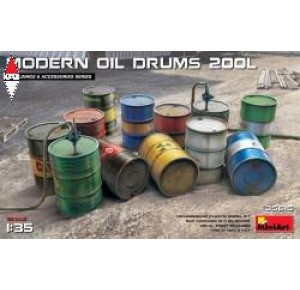 , , , MINI ART 1/35 MODERN OIL DRUMS 200L