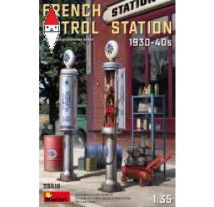 , , , MINI ART 1/35 FRENCH PETROL STATION 1930-40S