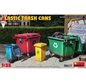 , , , MINI ART 1/35 PLASTIC TRASH CANS