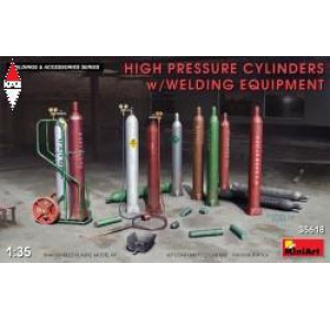 , , , MINI ART 1/35 HIGH PRESSURE CYLINDERS W/WELDING EQUIPMENT