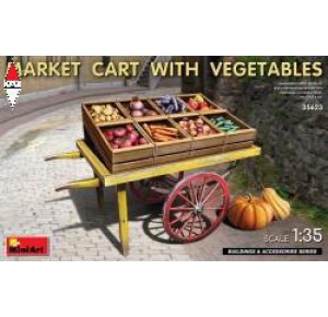 , , , MINI ART 1/35 MARKET CART WITH VEGETABLES