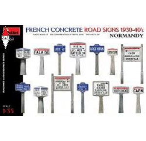 , , , MINI ART 1/35 FRENCH CONCRETE ROAD SIGNS 1930-40  S. NORMANDY