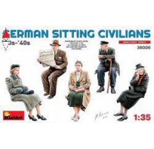 , , , MINI ART 1/35 GERMAN SITTING SIVILIANS 30S-40S