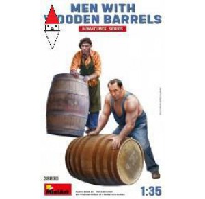 , , , MINI ART 1/35 MEN WITH WOODEN BARRELS