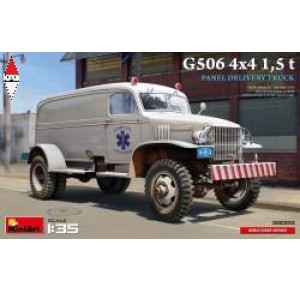 , , , MINI ART 1/35 G506 4X4 1,5 T PANEL DELIVERY TRUCK