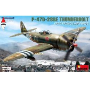, , , MINI ART 1/48 P-47D-28RE THUNDERBOLT. FREE FRENCH AIR FORCE. BASIC KIT