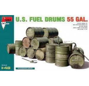 , , , MINI ART 1/48 U.S. FUEL DRUMS 55 GAL.