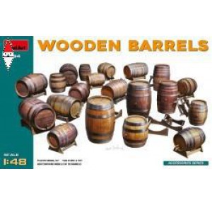 , , , MINI ART 1/48 WOODEN BARRELS