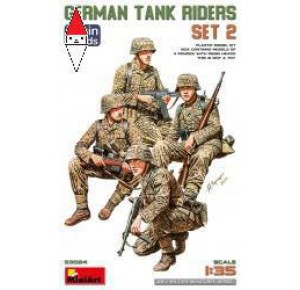 , , , MINI ART 1/35 GERMAN TANK RIDERS SET 2. RESIN HEADS