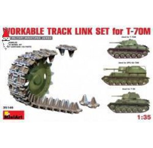 , , , MINI ART 1/35 WORKABLE TRACK LINK SET FOR T-70M LIGHT TANK